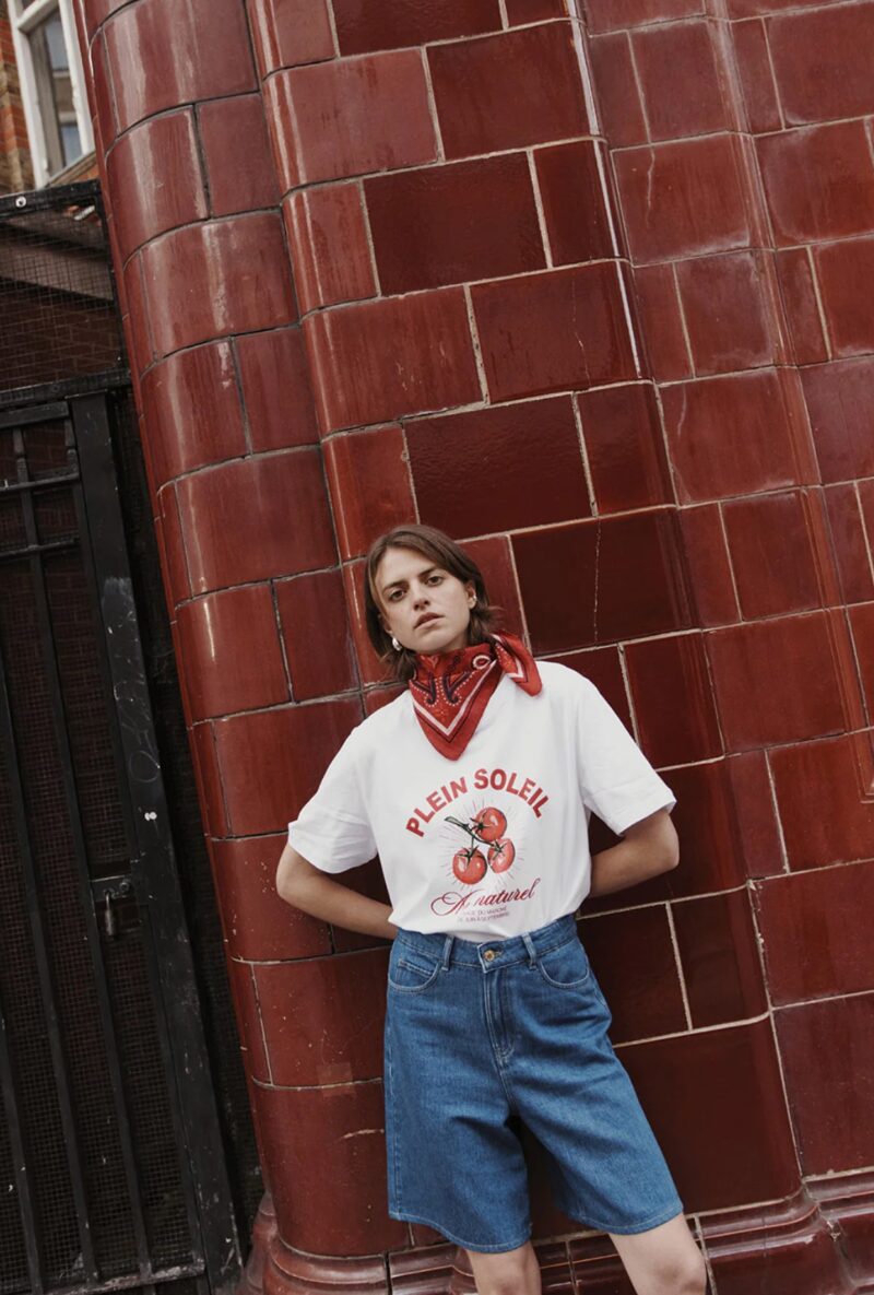 Camiseta jerem ecru tomate