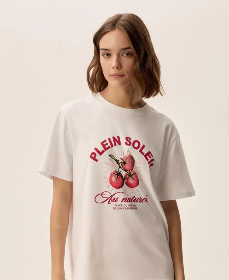 Camiseta jerem ecru tomate - Imagen 2