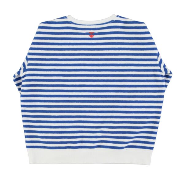 Sudadera stripes blue/ecru "bang" - Imagen 2