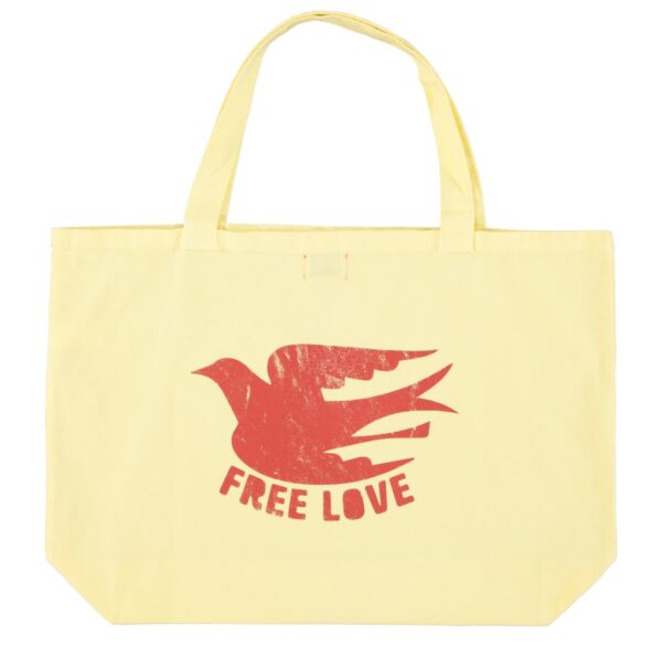 XL Bag yellow "free love"