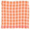 Foulard orange/ecru cuadros - Imagen 2