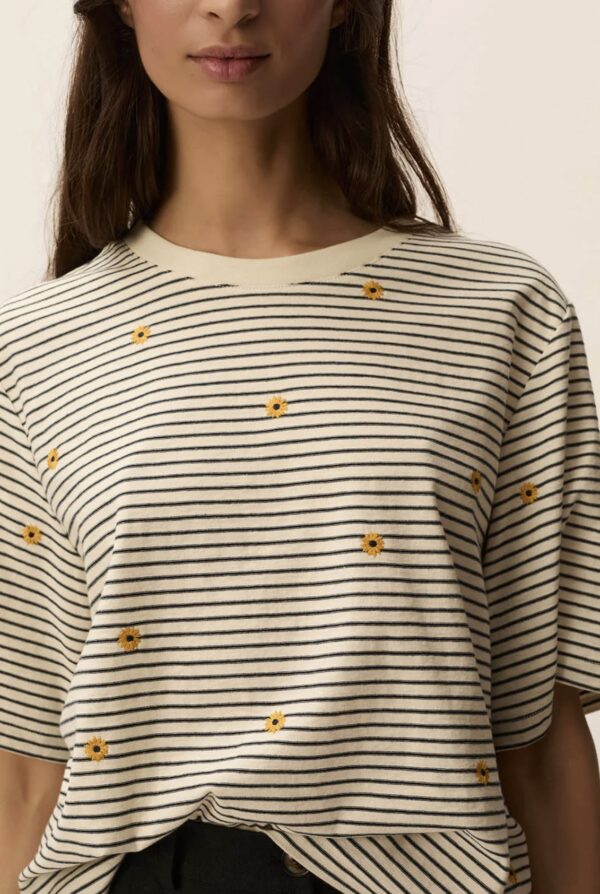 Camiseta josef creme/marine - Imagen 3