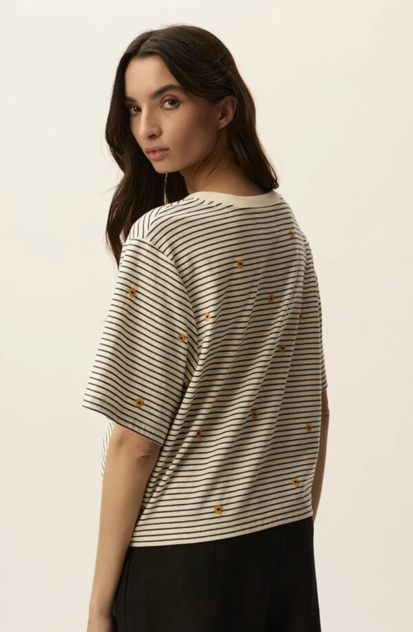 Camiseta josef creme/marine - Imagen 6