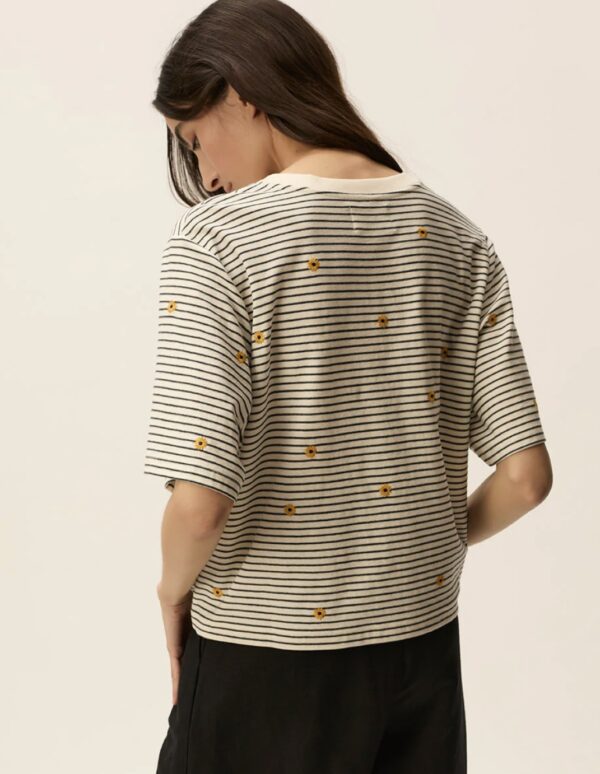 Camiseta josef creme/marine - Imagen 8