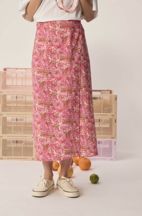 Falda Siberie midi print flor