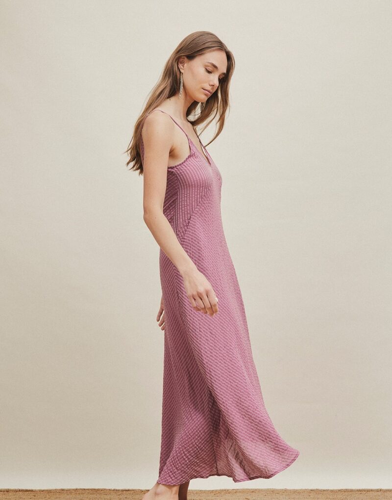 Vestido largo tirante tarida purple - Imagen 2