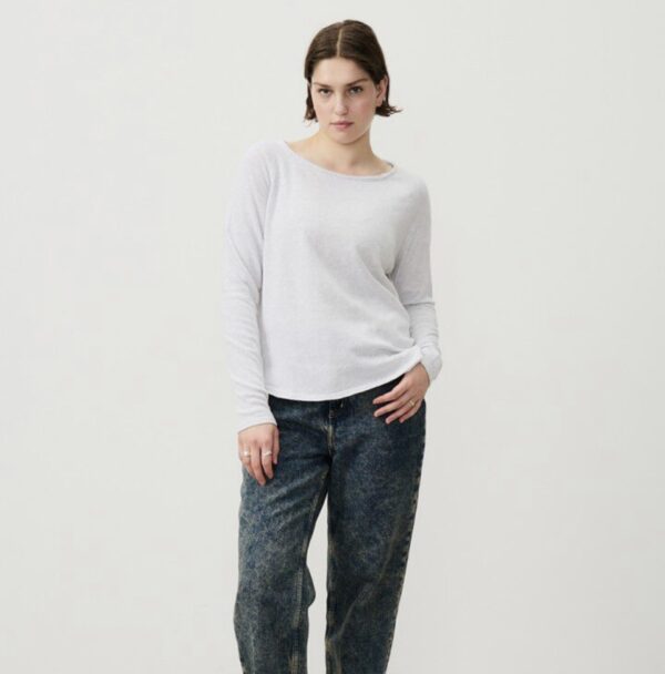 Camiseta sonoma ml cuello barca gris - Imagen 3