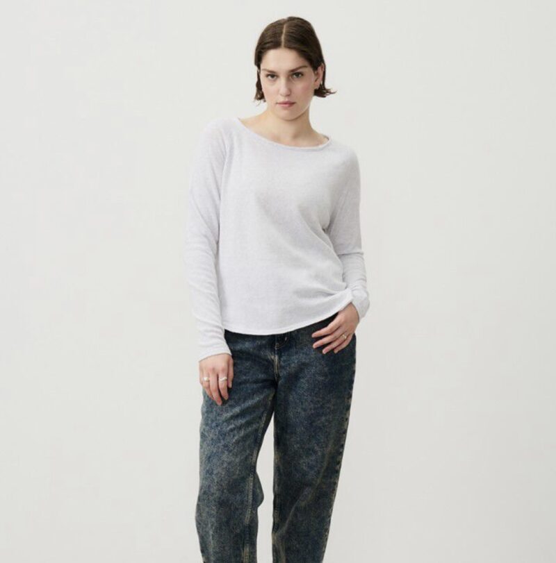 Camiseta sonoma ml cuello barca gris - Imagen 3