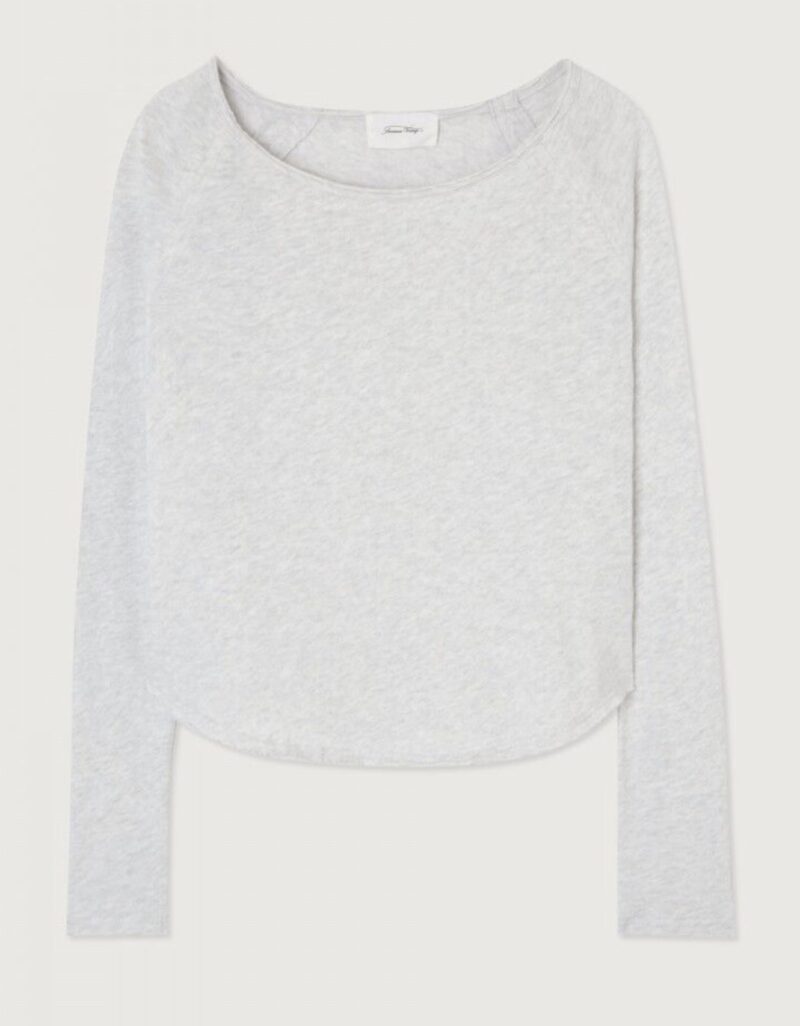 Camiseta sonoma ml cuello barca gris - Imagen 5