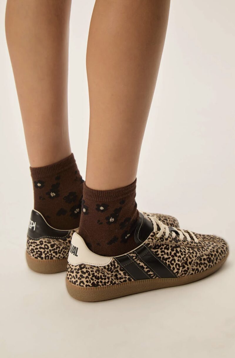 Zapatillas cuero spotty dálmata negro y crudo - Imagen 5