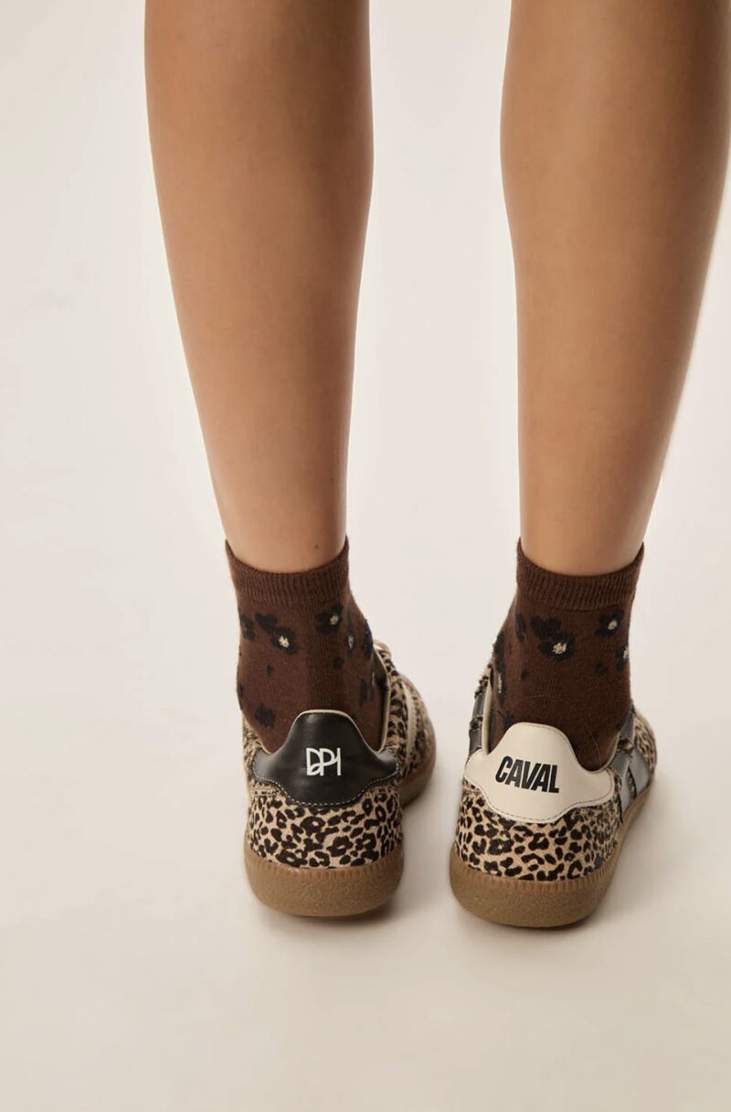 Zapatillas cuero spotty dálmata negro y crudo - Imagen 4