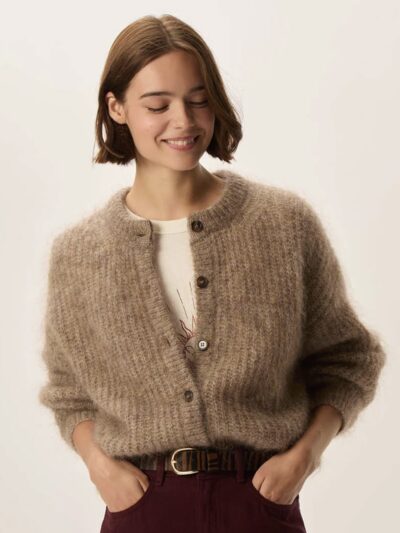 Chaqueta mohair alma botones