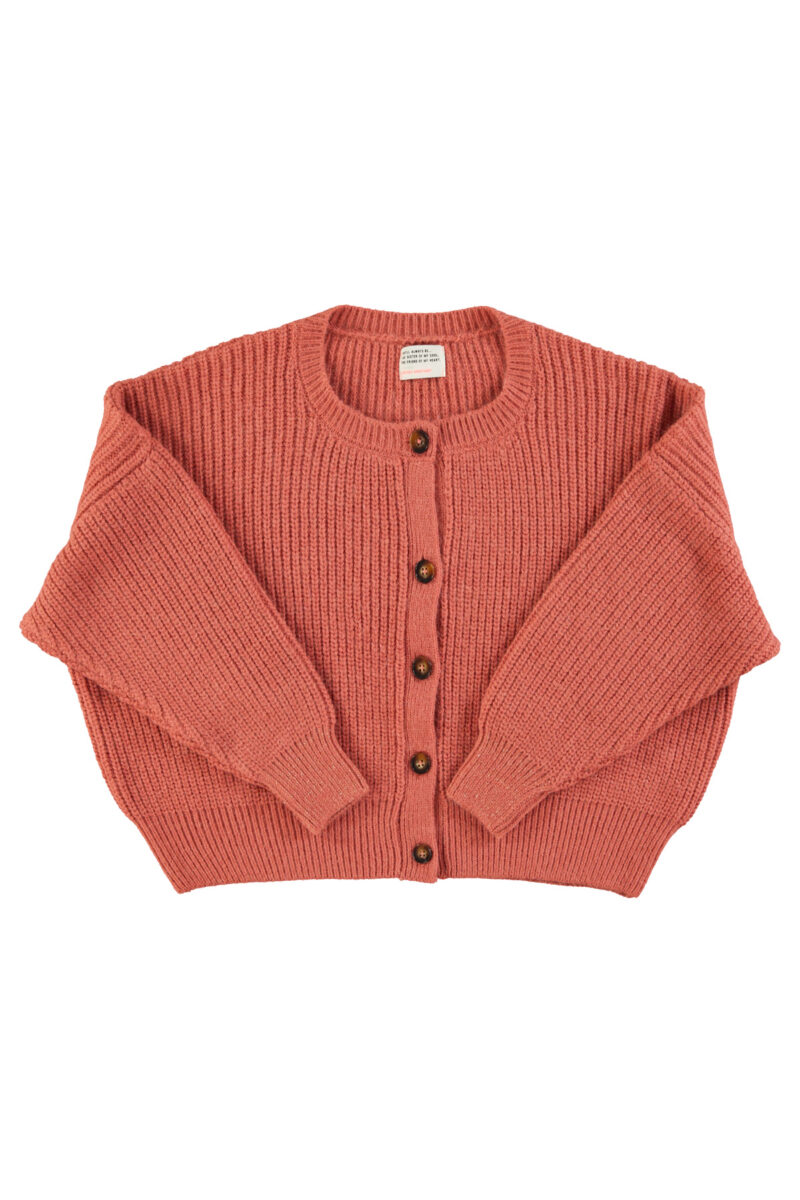Cardigan punto old pink