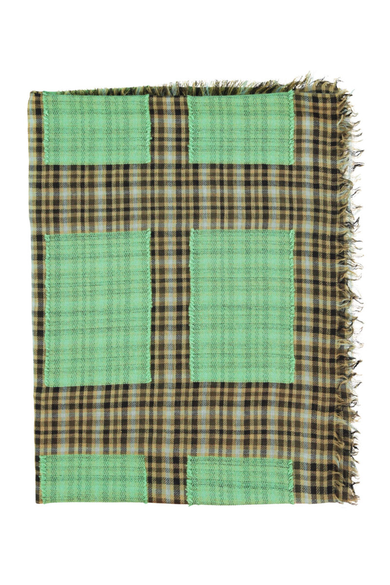 Bufanda green squares - Imagen 6
