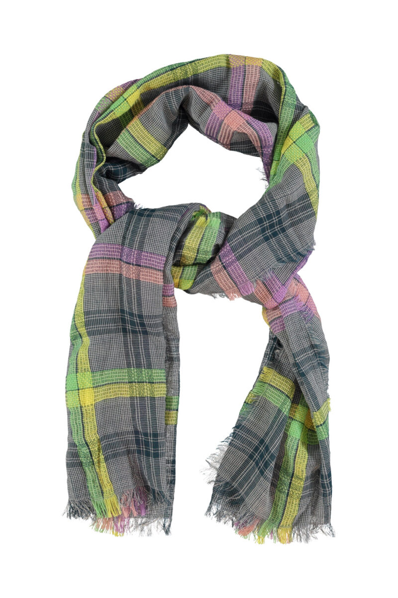 Bufanda multicolor cuadros