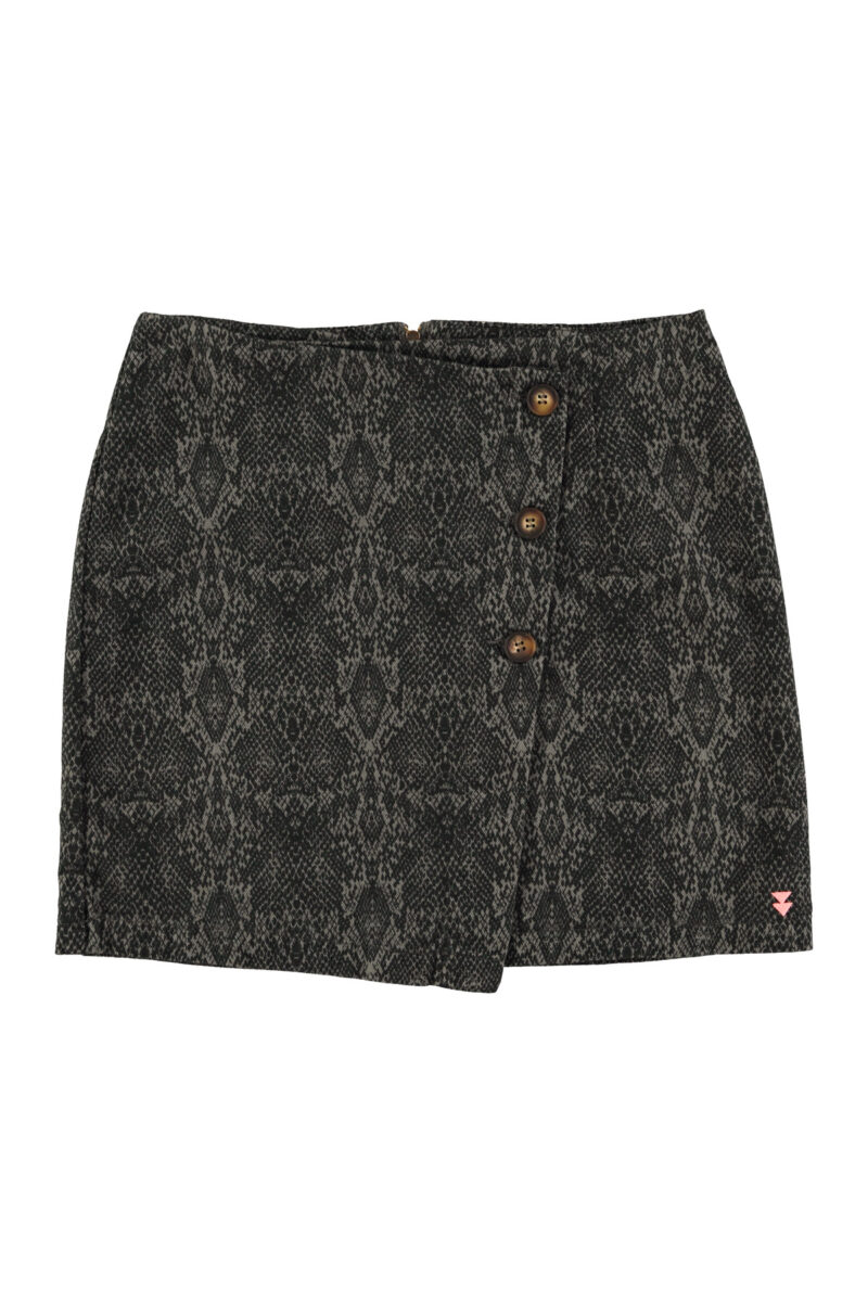 Falda corta grey animal print - Imagen 2