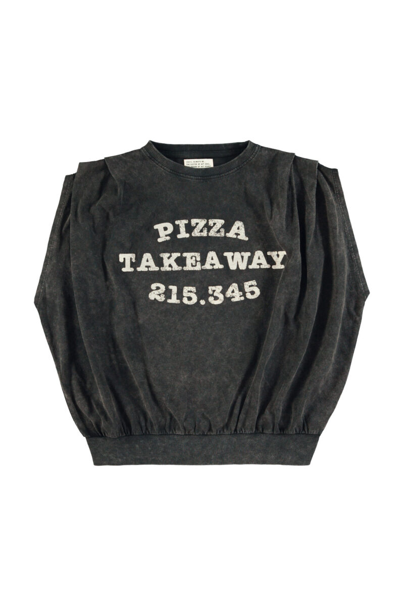 Top black "pizza takeaway" - Imagen 2