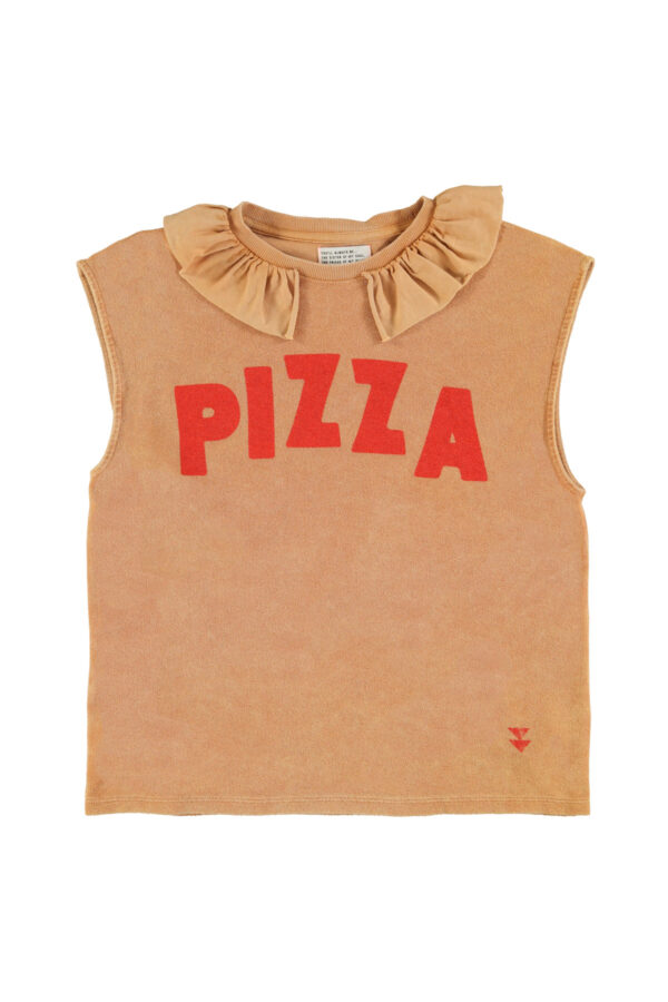 Camiseta collar brown "pizza"