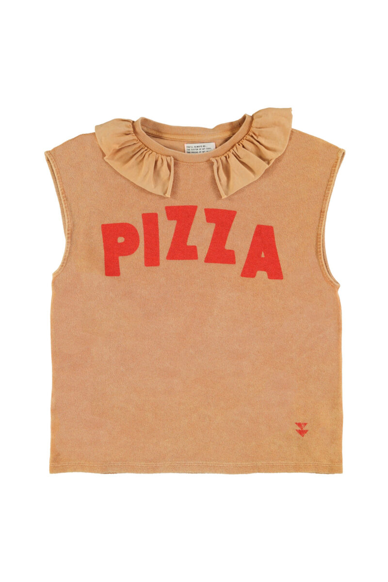 Camiseta collar brown "pizza"