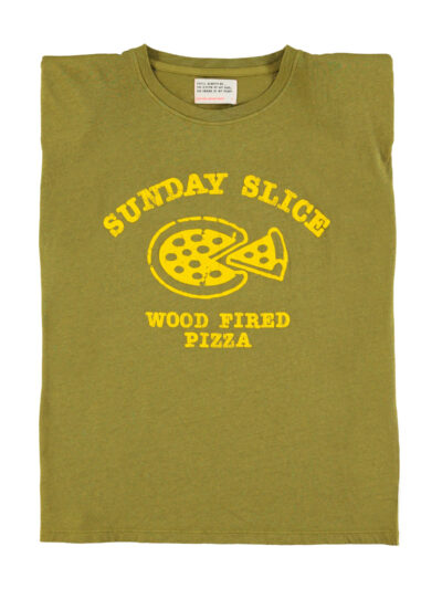 Camiseta shoulder pads olive green "sunday slice"