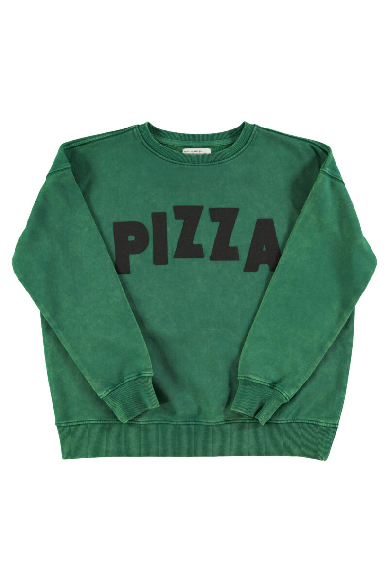 Sudadera green "pizza" - Imagen 3
