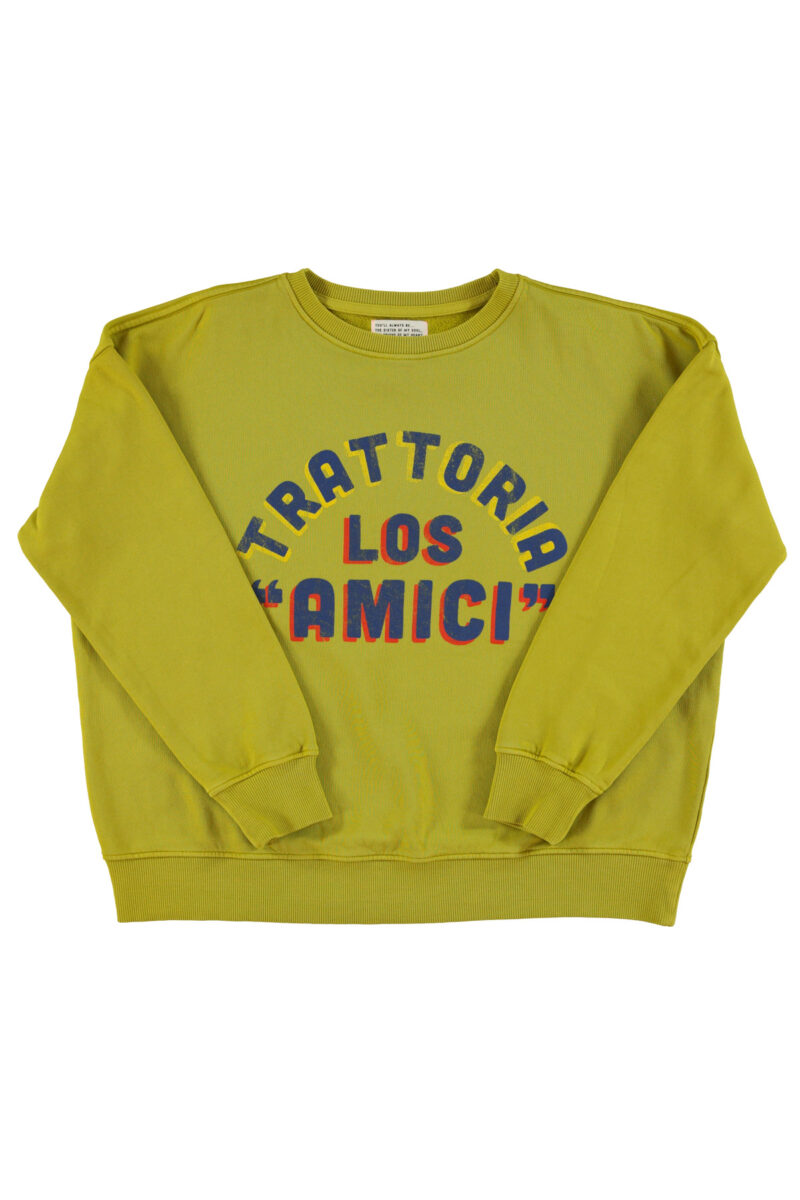 Sudadera olive green "los amici" - Imagen 2