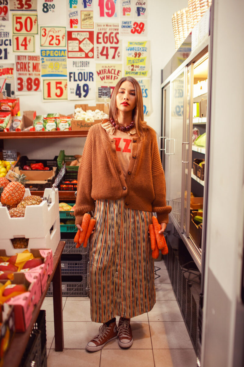 Falda larga sand stripes - Imagen 2