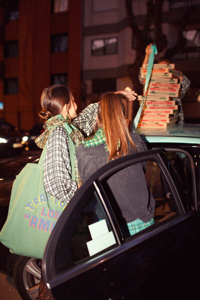 Bufanda green squares - Imagen 5