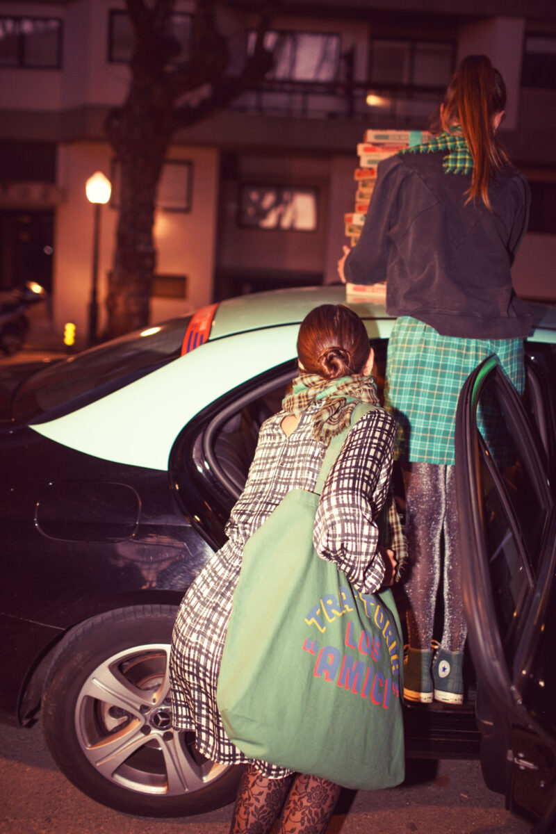 XL Bag green "los amici" - Imagen 3