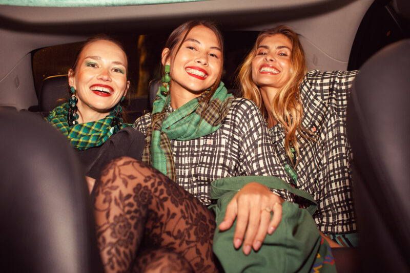 Bufanda green squares - Imagen 2