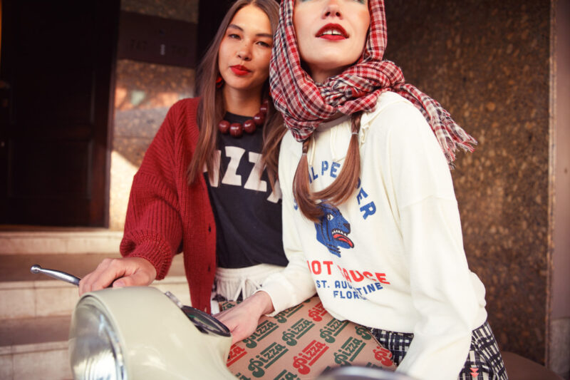 Sudadera collar white "datil pepper" - Imagen 7