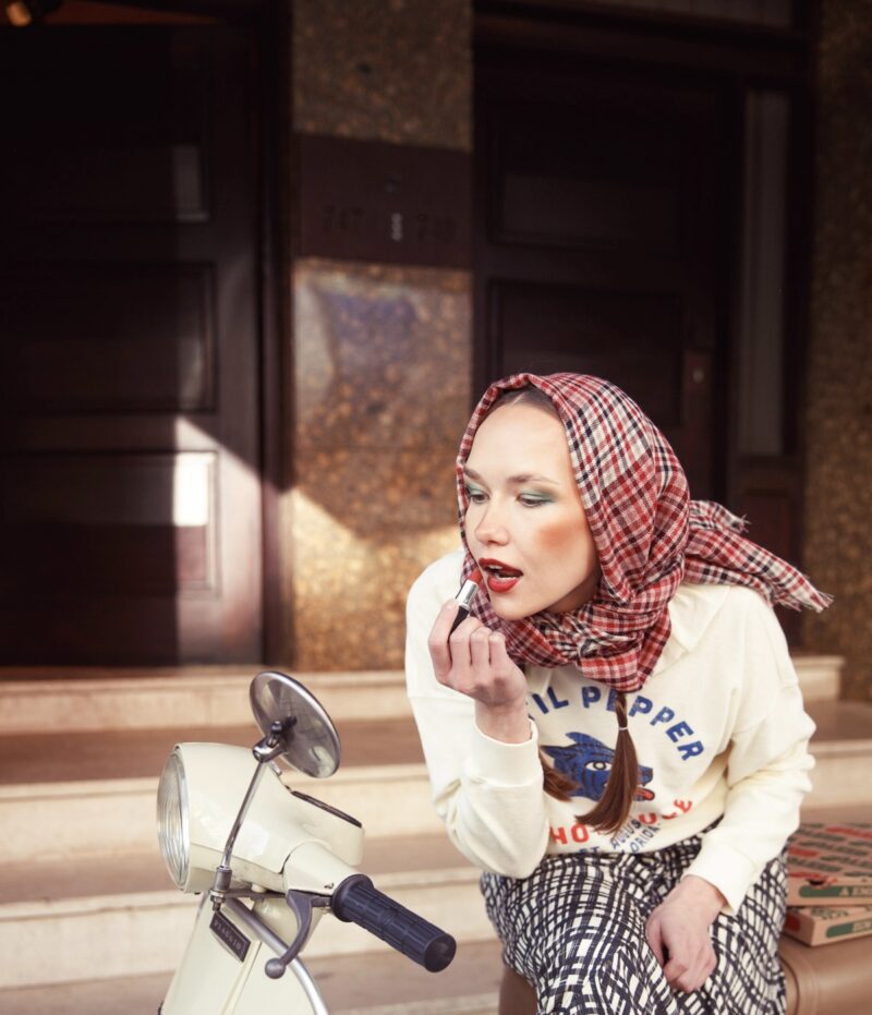 Sudadera collar white "datil pepper" - Imagen 8