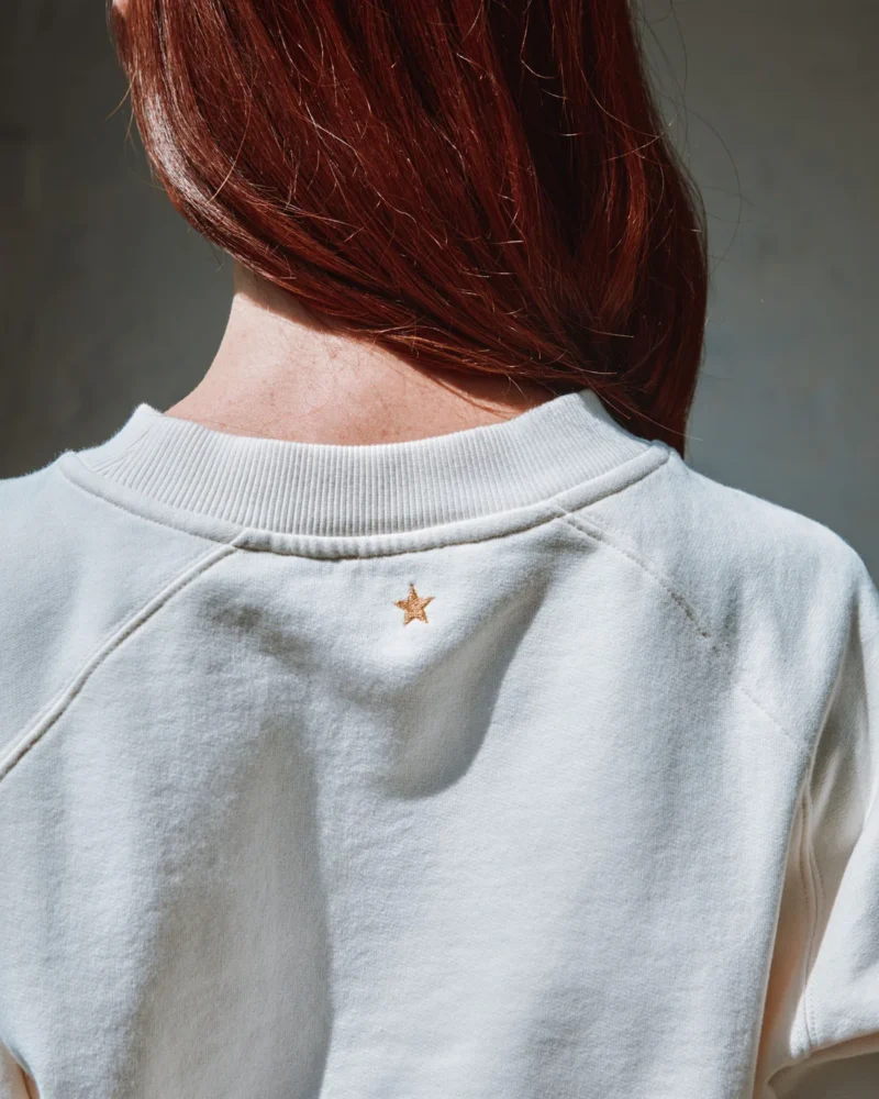 Sudadera Carl logo creme - Imagen 2