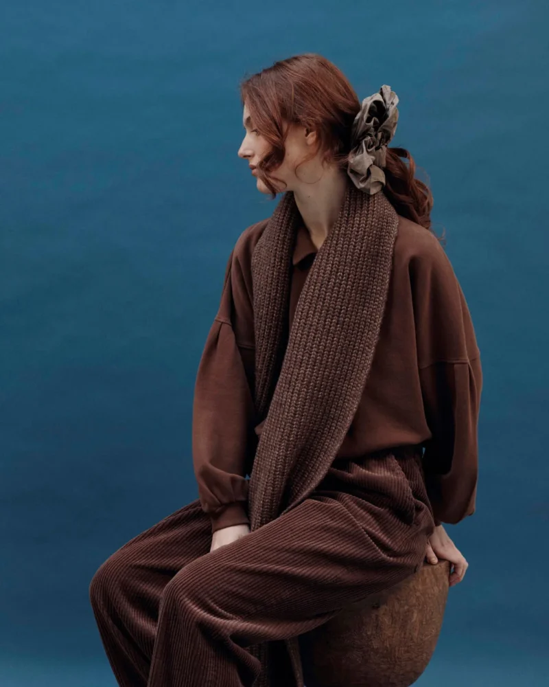 Sudadera Cannie botones brown - Imagen 3