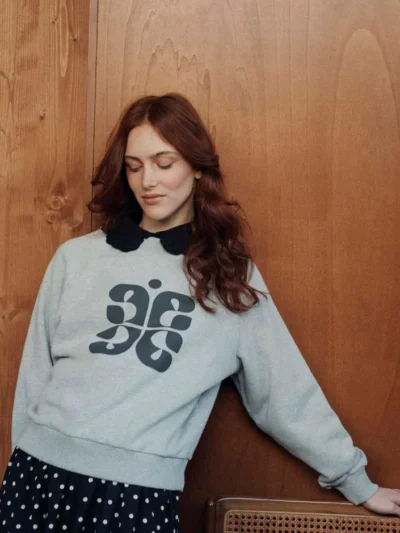 Sudadera Carl logo gris
