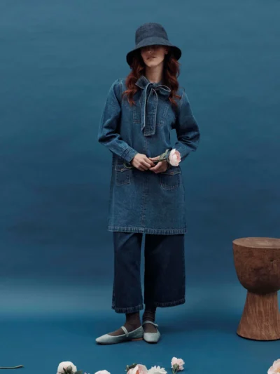 Pantalón Colorado denim corte 7/8