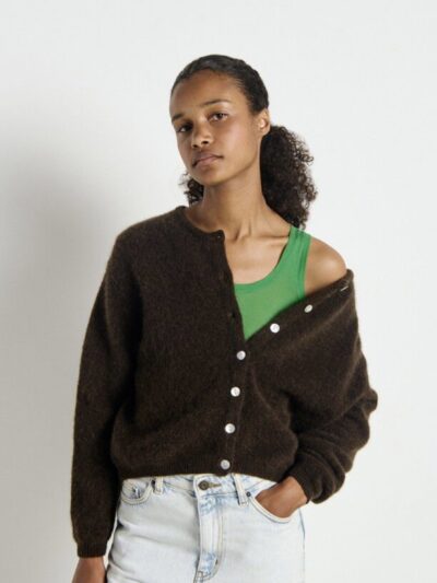 Chaqueta punto vitow botones cafe