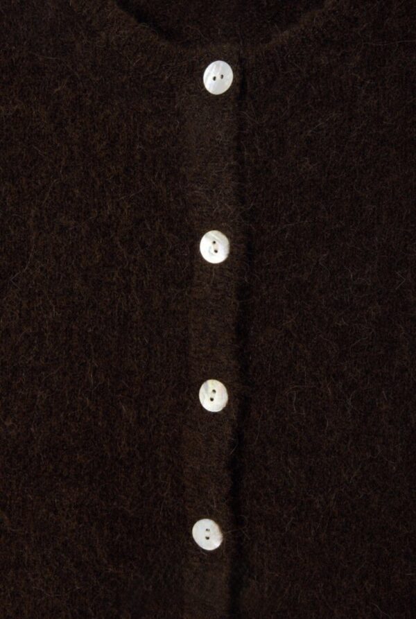 Chaqueta punto vitow botones cafe - Imagen 6