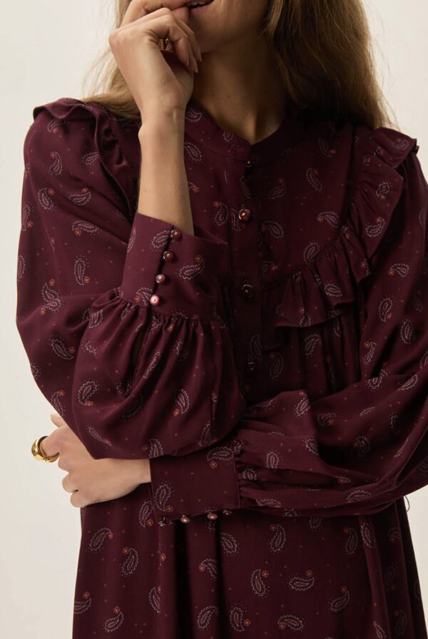 Vestido largo elyana paisley - Imagen 3