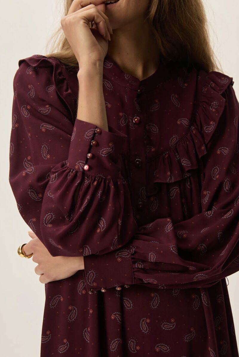 Vestido largo elyana paisley - Imagen 3