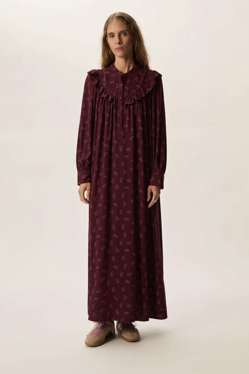 Vestido largo elyana paisley