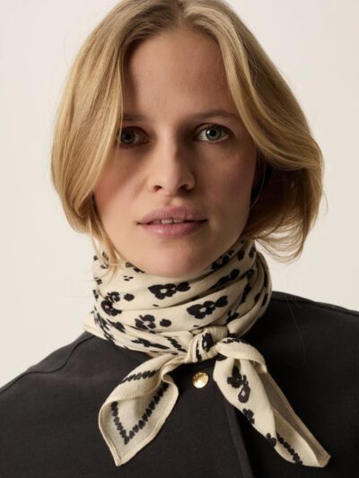 Foulard nytou print blanco