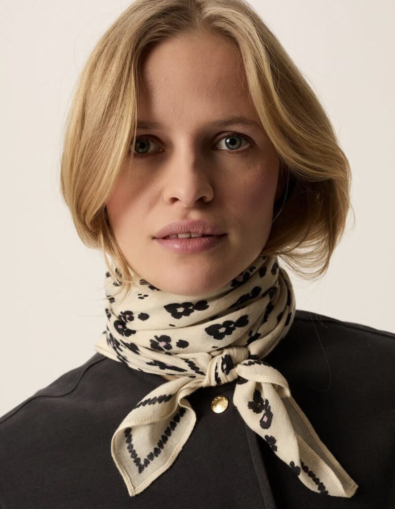 Foulard nytou print blanco