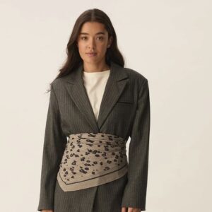 Foulard nytou print gris