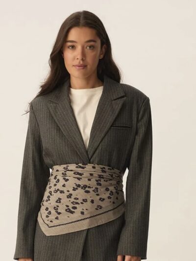 Foulard nytou print gris