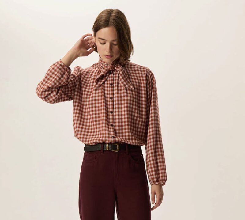 Blusa rainbow cuadros - Imagen 4