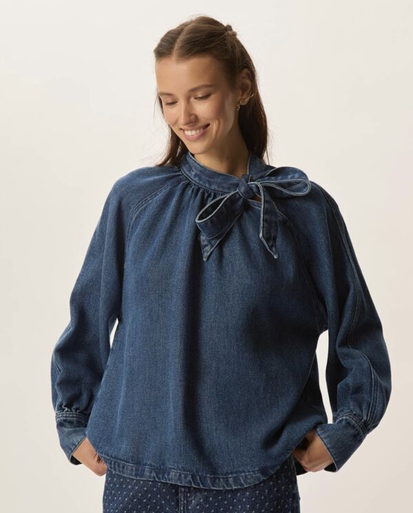 Blusa Lou denim blue - Imagen 3