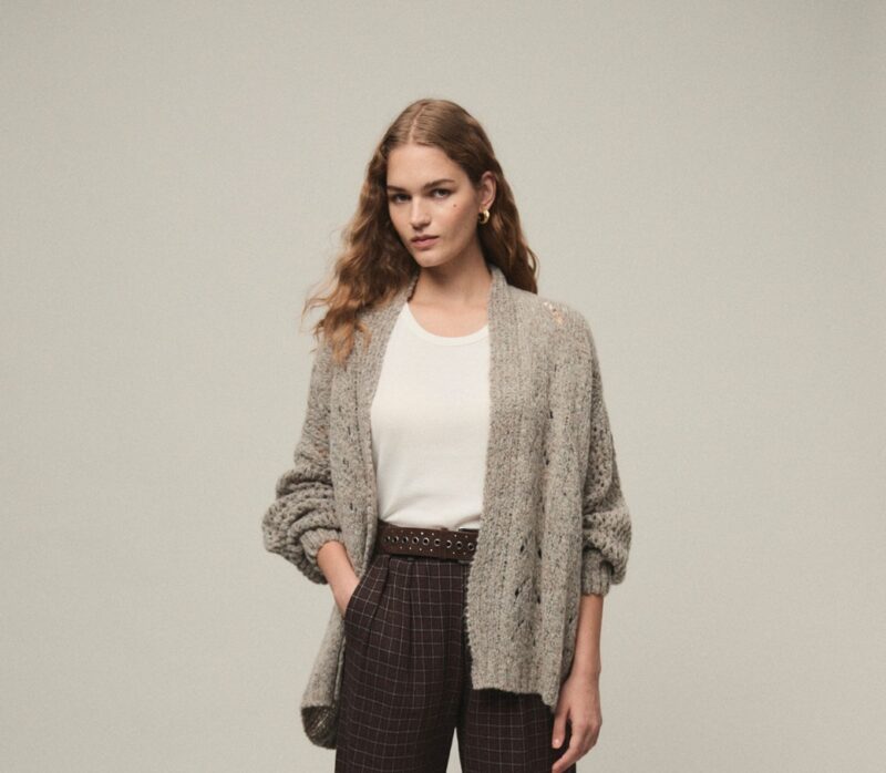 Chaqueta rosalba calados topo - Imagen 2