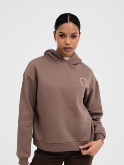 Sudadera Primrose capucha marrón
