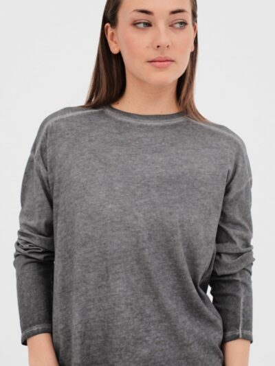 Camiseta Meir ml redondo antracita